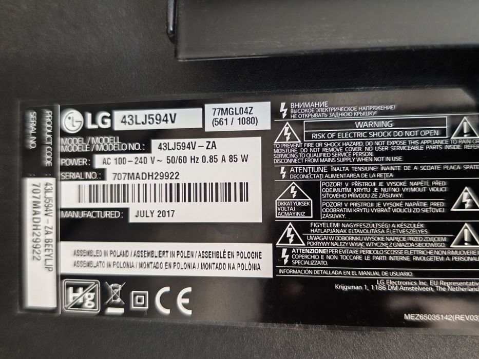 Televizor LG, 108cm, full HD