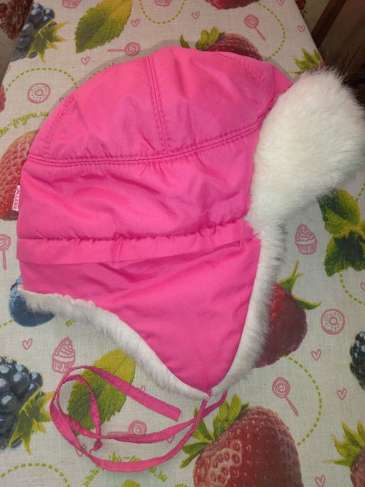 Шапка ушанка на девочку