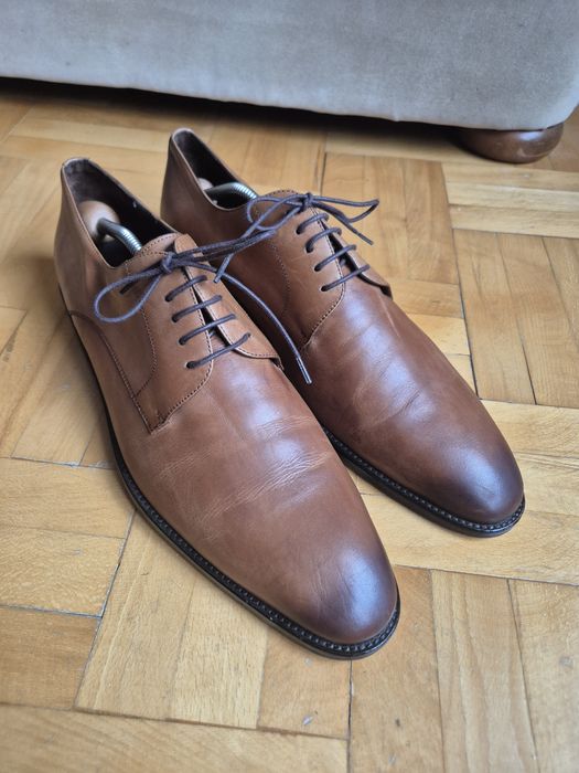 Pantofi Premium Wilvorst Talpă Cusută, Derby Piele, Bărbați - 45