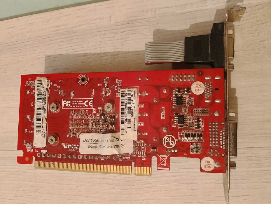 Видеокарта Ge Force GT 430 , 1024 мб DDR 3