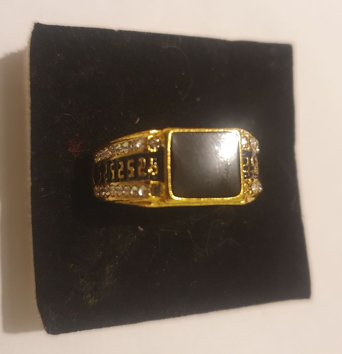 inel de lux suflat cu aur