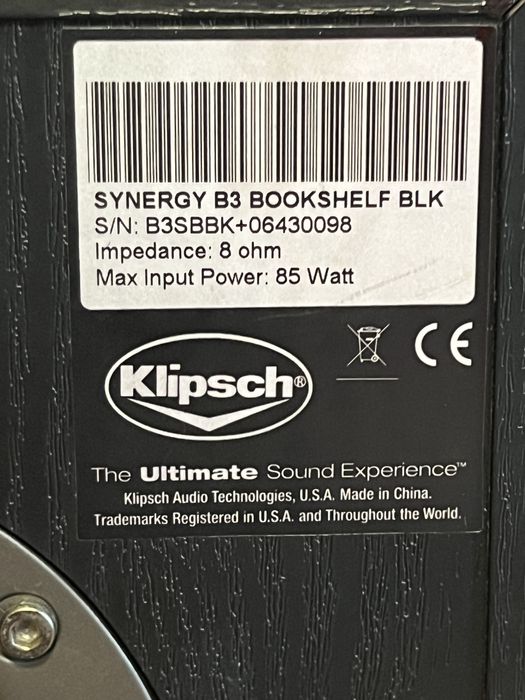 Boxe Raft/surrond Klipsch Synergy B-3 cap de serie