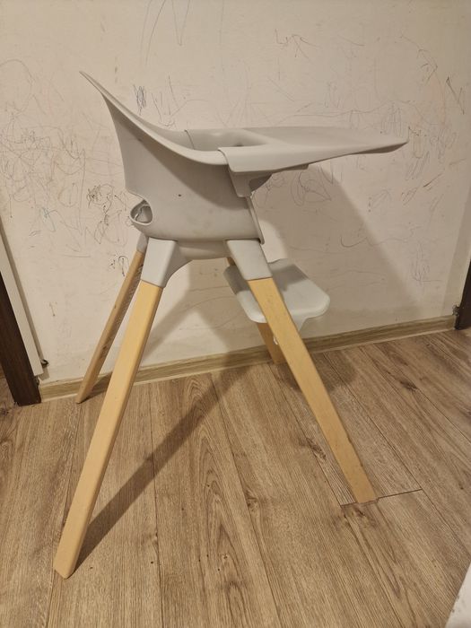 Scaun de masa Stokke Clikk High Chair - Cloud Grey (stare excelenta)