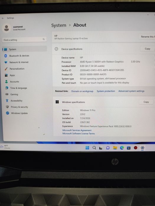 HP Pavilion Gaming 15-ec2018na Amanet SZ Non Stop