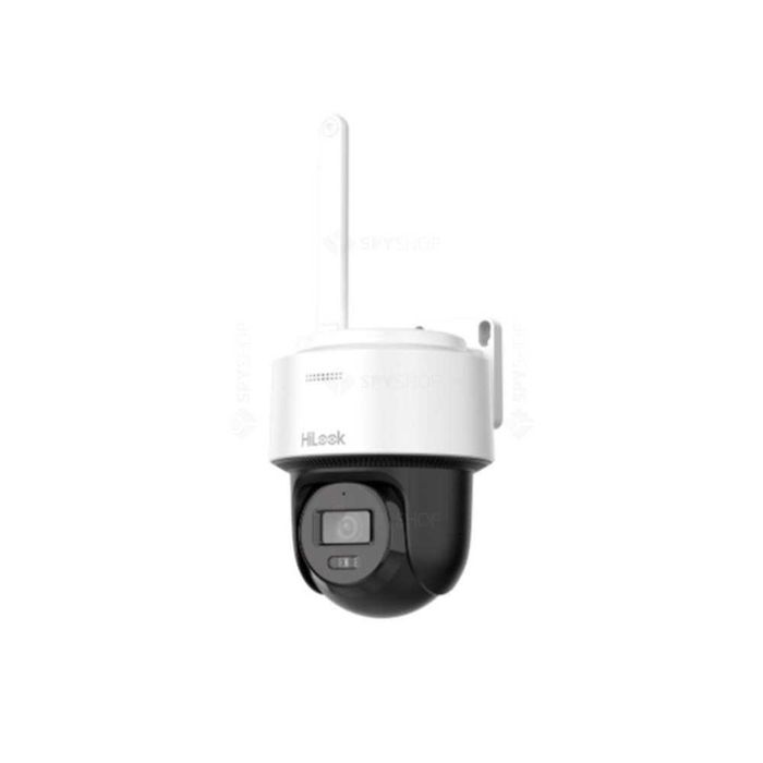 Camera supraveghere 4MP rotativa IP WiFi 6 PTZ Hikvision HiLook PTZ-N2C400M-D/W 2.8 mm autotracking, microfon Noua