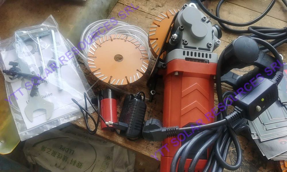 Masina slituit caneluri beton 5 discuri dia D133/D160, 2700W