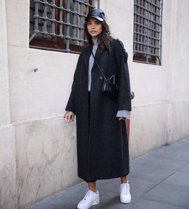 Пальто длинное осень-зима