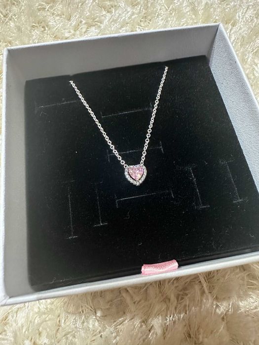 Colier Pandora inima roz