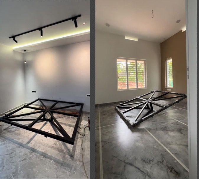 Pat plutitor/ suspendat structura metalica