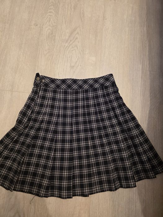 Fusta plisata in carouri H&M XXS