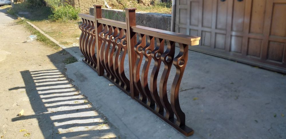 Дървен парапет по размер