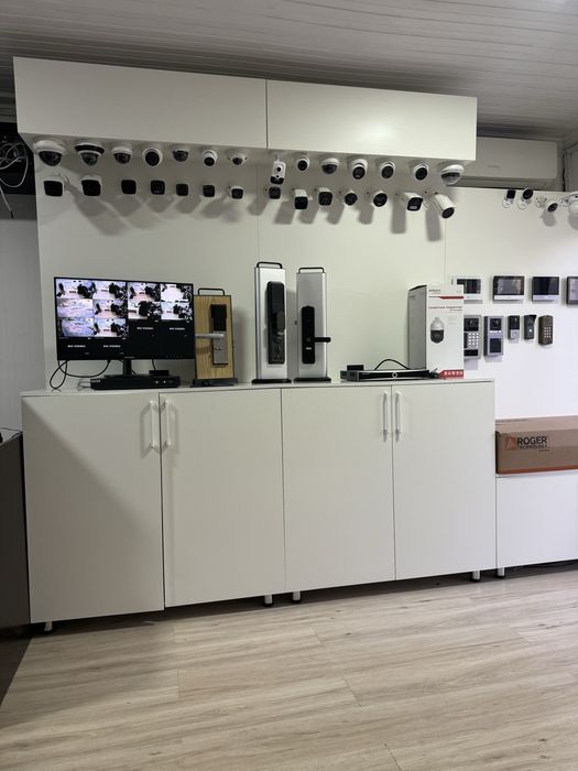 Установка камера  видеонаблюдения