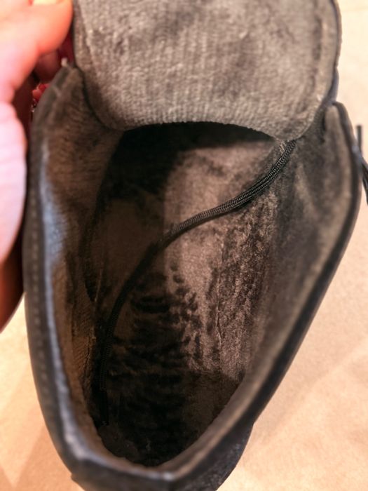 Дамски велурен кларк черен