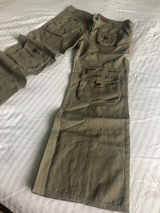 Карго панталон с широк крачол нов