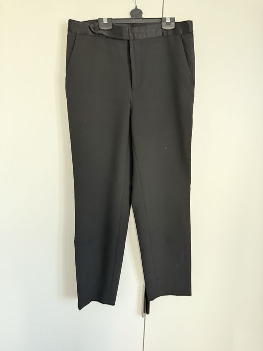 Брюки Zara с лампасами, чёрные, р. L