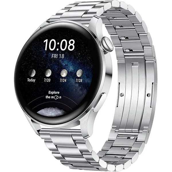 Smartwatch HUAWEI Watch 3 46mm, eSIM, Android iOS, Stainless Steel Strap Nou Sigilat