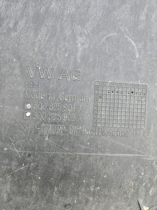 Кора под мотора vw passat 8 alltrack