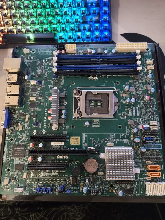 Placa de baza supermicro x11ssl-f + procesor intel xeon e3-1230 v6