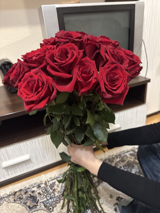 Красный Роза метровый 31шт