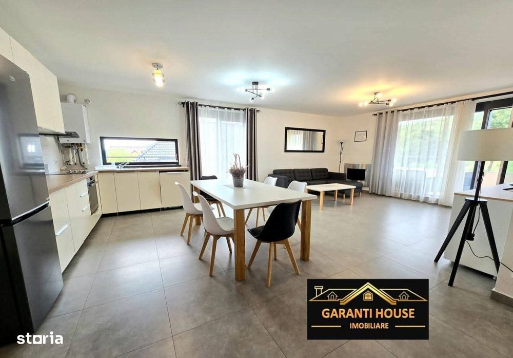 Penthouse de inchiriat, mobilat si utilat, 2 parcari subterane, 650€