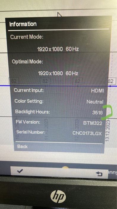 Мониторы HP V214a, 22” дюйма, VGA, HDMI, почти новые, ЕСТЬ В КОЛИЧ