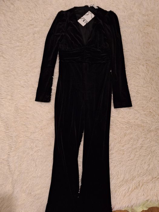 Salopeta ZARA, din catifea, NOUA