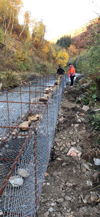 Consolidari drumuri,maluri,diguri,ziduri de sprijin cu Gabioane