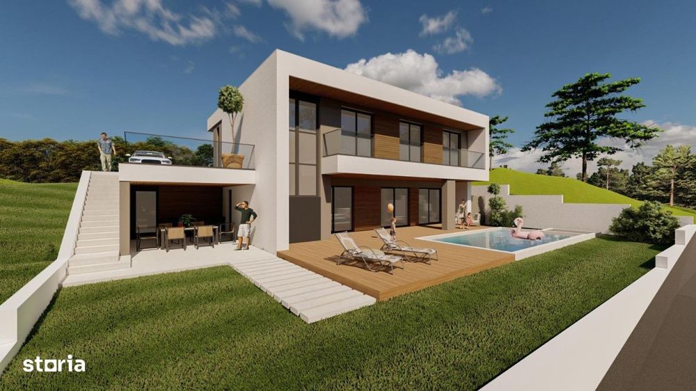Teren autorizat pentru casa cu piscina Valea Seaca 500mp