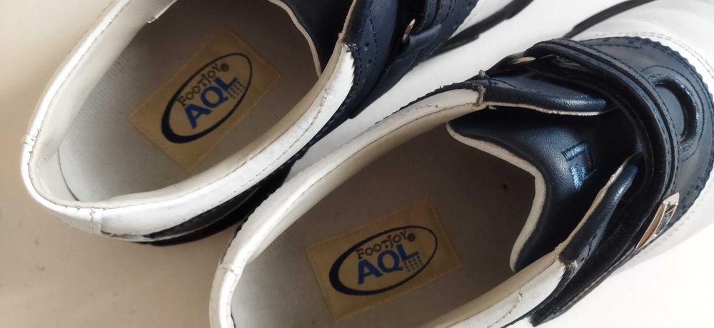 Женски обувки за голф FootJoy AQL, Обувки за спорт, Цвят бяло/черно