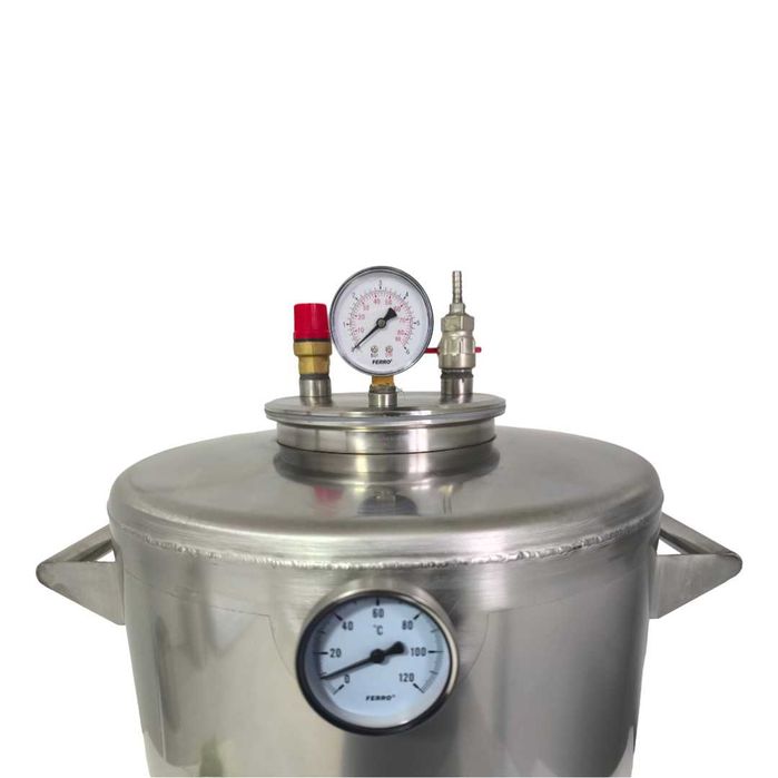 Autoclav 70L pentru fabricarea conservelor  Inox alimentar AISI 304 NOU Garantie Livrare rapidă