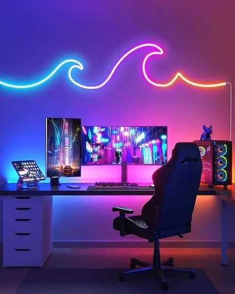 Адресный RGB неон, NEON лента на 24 вольт: 100 000 сум - Светильники ...
