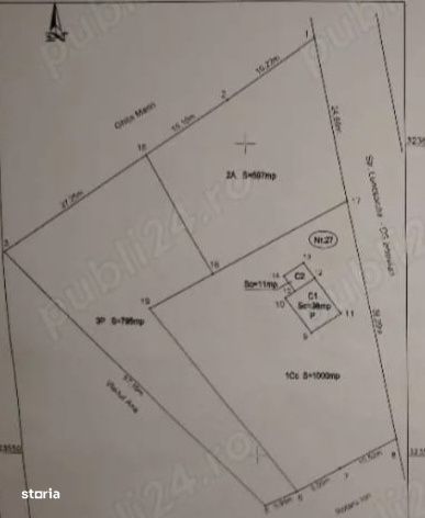 Teren intravilan, 2392 mp, front 57 m, zona Luncsoru