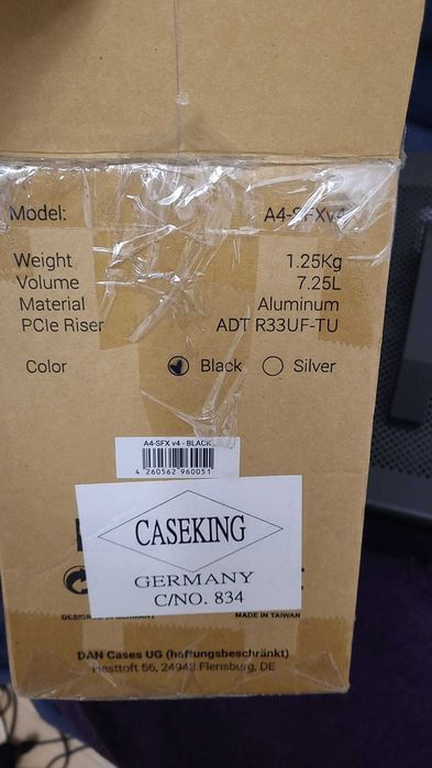 Carcasa Calculator DAN A4-SFX V4, Mini-ITX, ful aluminiu + ryser