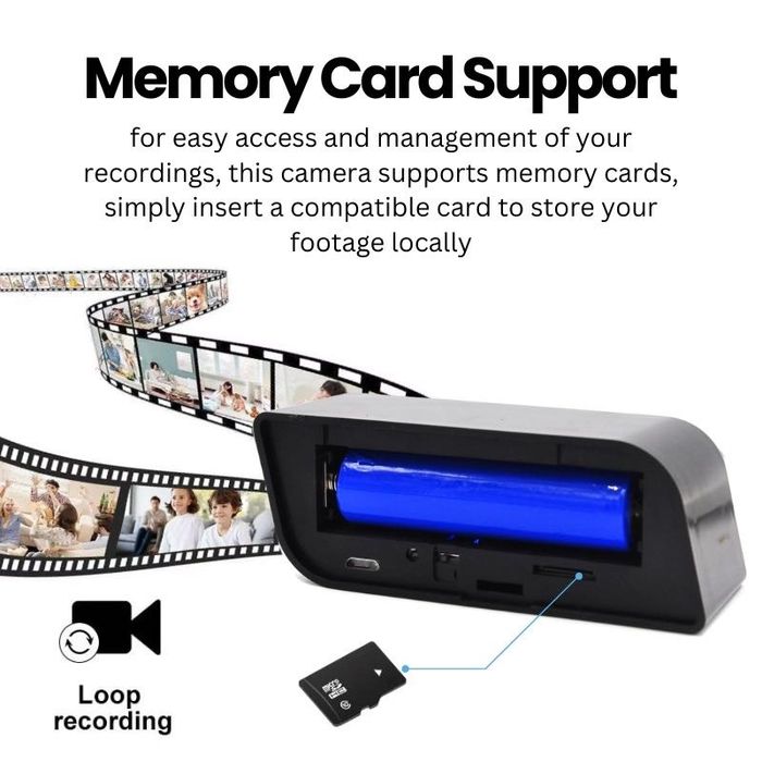 Mini Camera Ceas Birou - Spion - Urmărire - Ascunsa - FullHD