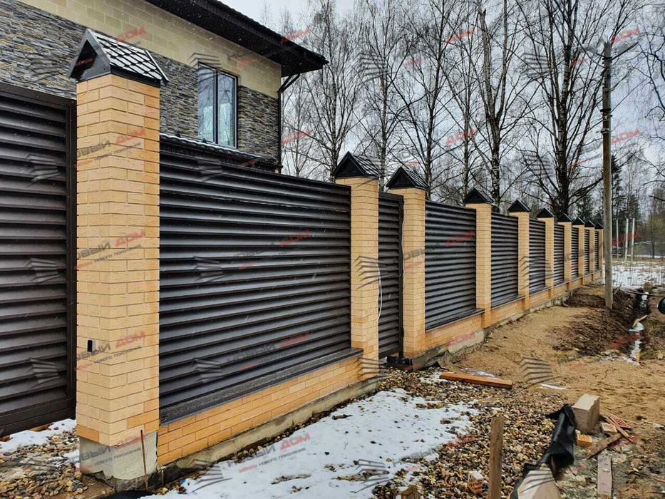 Забор жалюзи еврожалюзи