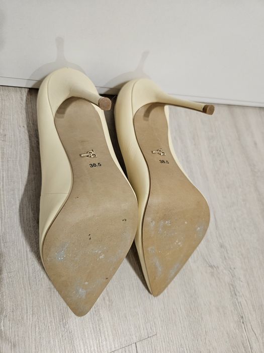 Официални обувки от естествена кожа на тънък ток Eva Longoria