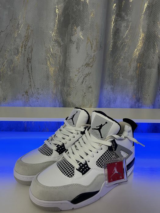 Nike Air Jordan 4-Military Black-VERIFICARE COLET