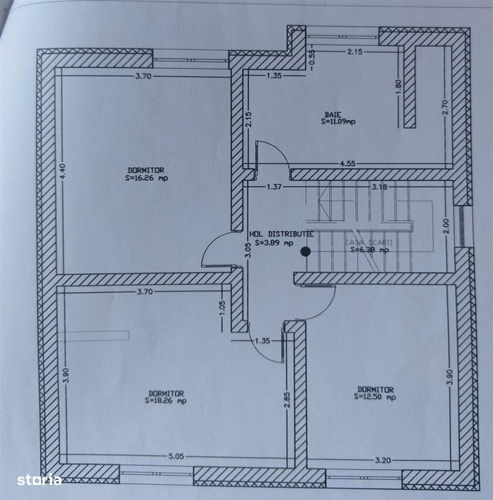 Casă individuală – 135 mp utili – teren 372 mp – 4 camere