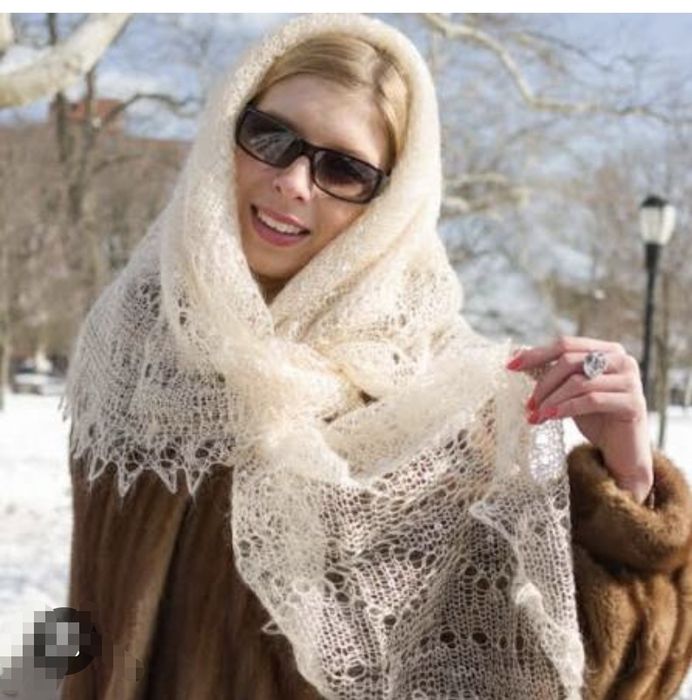 Пуховой платки, түбіт орамал