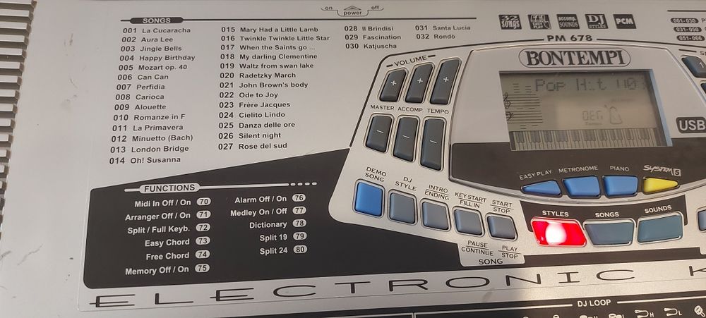 Sintetizator Bontempi PM678