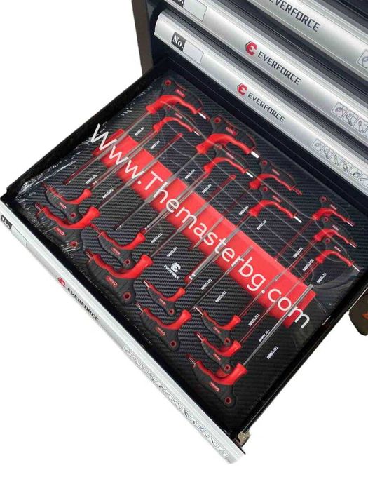 Професионален Шкаф с инструменти EVERFORCE със 7 чекмеджета и отделени