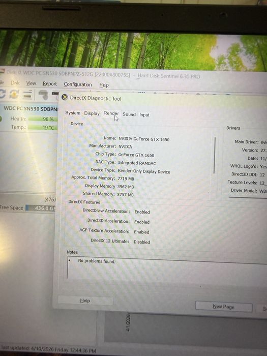 Laptop Gaming Acer Aspire 7 Ryzen 5 GTX 1650, SSD 512GB