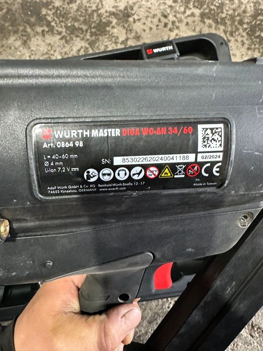 Wurth pistol cuie pt  electricieni etc