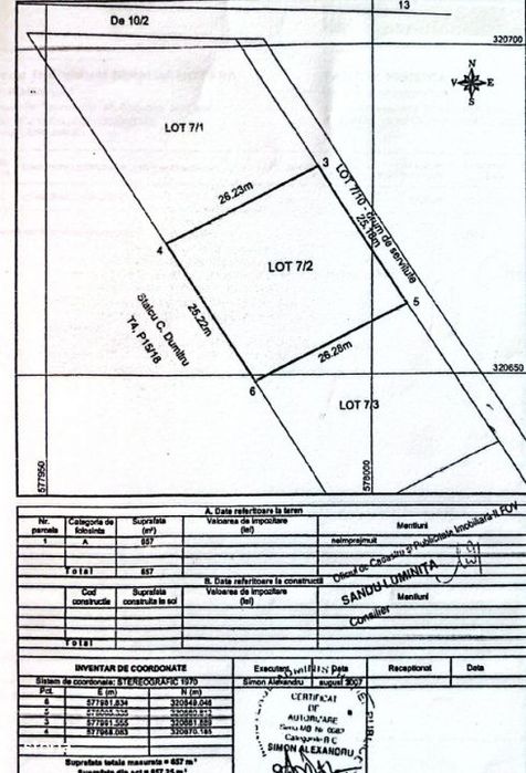 Teren de vanzare strada Curcubeului-Bragadiru Central