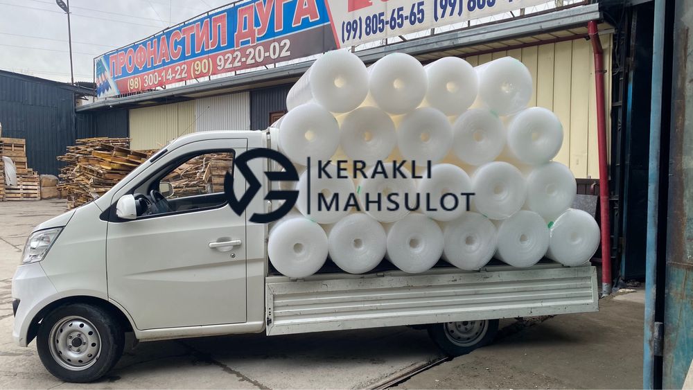 Пузырчатая плёнка рулон 299.000 сум (рулон 100 метр )