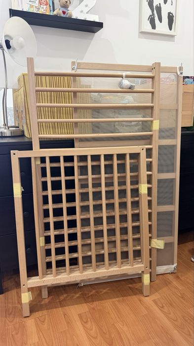 Patut Ikea impreuna cu saltea si protectie margini