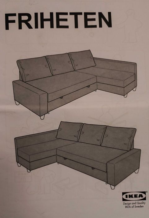 Разтегателен диван с ракла FRIHETEN