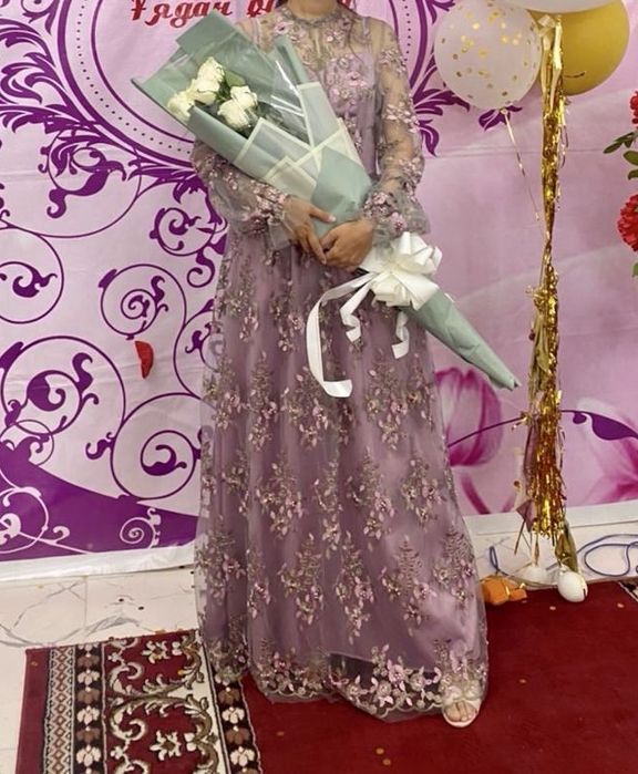 Вечернее платье макси длина