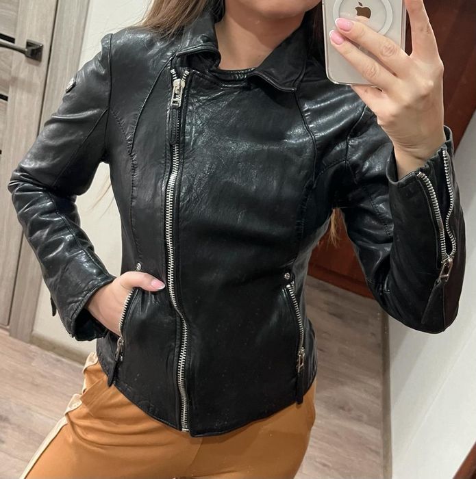 Натуральная кожаная куртка