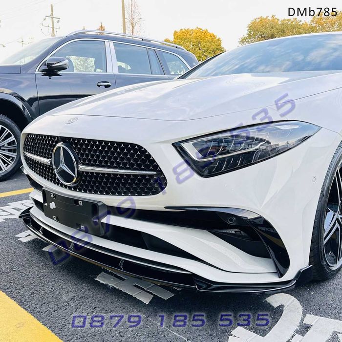 Лип спойлер предна броня Mercedes CLS C257 Face AMG мерцедес цлс амг
